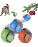 Cat Puzzle Toy, Interactive Cat Toys for Indoor Cats, Kittern Ball Toy with Soft Felt Maze Game Puzzle Box