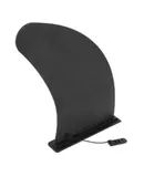11 inch PVC surf fin with fixed base black stabilizer for longboard