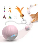 Cat Toys Hanging Door Electric Cat Toys Interactive Elastic Rope with Feather,Cat Scratching Game Door Hook (Hanging Cat Hair Toys) (绿)