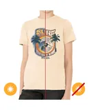 Men Crew Tee - Surf - Beige by DelSol for Men - 1 Pc T-Shirt (YL)