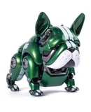 Mechanical Dog Collectibles, 6.1'' Bulldog Robot Action Figure, Mechanical Beast, Puppy Toys, Green