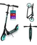 Outdoor Cruiser Kick Scooter for Ages 6+, for Kids, Teens, and Adults, Max Load 250 LBS, Foldable, 8-inch Big Wheels, Dual Suspension, 3 Adjustable Levels, Child Safety Approved