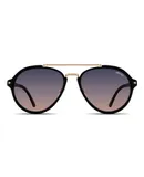 Jesse woman's aviator sunglasses in black. 100 UV | Velvet Eyewear Woman Sunglasses