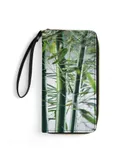 Bamboo Branches Pictures Wallet for Womens PU Leather Zip Around Wallers Clutch Wristlet Travel Long Purse