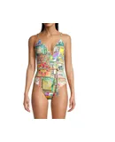 Johnny Was Women's Fleur Braided One Piece Wrap Swimsuit