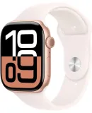 Apple Watch Series 10 (GPS) 46mm Aluminum Case with Light Blush Sport Band - M/L - Rose Gold - (2024)