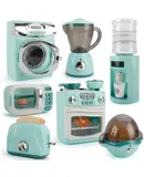 Juguetes de cocina para niños y niñas, electrodomésticos, exprimidor, lavadora, tostadora, microondas, cocina de huevos