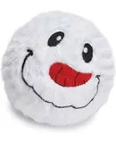 Holiday Dog Toy Spikey Snowman Ball Squeaker Soft High Bounce Choose Quantity (One Ball)