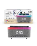 Pursonic All-in-One Alarm Clock with Bluetooth Speaker, FM Radio & Qi Wireless Charging – Your Complete Nightstand Companion