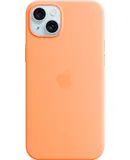 Apple - iPhone 15 Plus Silicone Case with MagSafe - Orange Sorbet