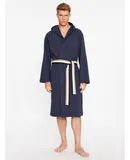 Hugo Boss Men's Iconic French Terry Robe, Blue
