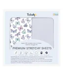 TotAha Soft Crib Sheets Girl-Hypoallergenic, Silky Comfort, Buttery Soft, Calming Effect, Premium All-Season Jersey-Knit Sheets, 9'' Extra Deep Pocket, Purple Butterfly