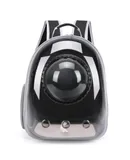 JUCHONG Expandable Cat Backpack Pet Travel Carrier for Cats and Dogs (Black-Expandable)