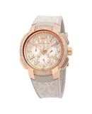 Reloj Michael Kors Mujer | Coleccion Sidney | Modelo Mk6949 | Caja Redonda | Ø 42mm Acero inoxidable | Cierre Hebilla | Movimiento Cuarzo | Dial Crema | Cristal Mineral | Correa Silicona Arena | 50m / 5 ATM | Línea Casual