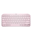 Logitech MX Keys Mini Minimalist Wireless Illuminated Keyboard, Compact, Bluetooth, USB-C, for Apple macOS, iOS, Windows, Linux, Android - Pink - With Free Adobe Creative Cloud Subscription