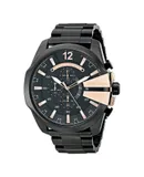 Reloj Diesel Hombre | Coleccion Mega Chief | Modelo Dz4309 | Caja Redonda | Ø 59mm Acero inoxidable | Cierre Desplegable | Movimiento Cuarzo | Dial Negro | Cristal Mineral | Correa Acero inoxidable Negro | 100m / 10 ATM | Línea Lujo
