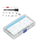 600Pcs Computer Screws Assortment Kit Micro Flat Head M2 M2.5 M3 with Screwdriver Brush(Silver )