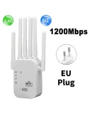 1200Mbps Wireless WiFi Repeater WIFI Range Extender WiFi Signal Booster 2.4G 5G Dual-band Network 802.11ac WiFi Amplifier Router