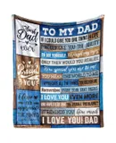 Throw Blanket 150 x 130cm Soft Blanket for Dad Birthday Father's Day Gifts