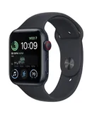 Apple Watch SE (2nd Gen) (GPS + Cellular, 40mm) - Midnight Aluminum Case with Midnight Sport Band, S/M (Renewed)