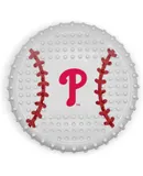 MLB Philadelphia Phillies Hard-Nylon Bacon-Flavored Baseball Chew Toy, Indestructible Dog and Cat Chewy Toy, Tug, Fetch Toy, Sporty Fun Toy for Dogs