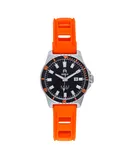 Shield Reef Strap Watch w/Date - Orange