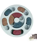 Anti-Suffocation Interactive Educational Toys for Pets Slow Dispensing Feeding, 2025 New Dog Educational Toys, Dog/Cat Food Educational Feeder, Dog Stimulation Toys for Small and Medium-sized Dogs (Blue, Round)