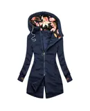 Women's Hooded Jacket, Vintage Oversize Sweat Jacket, Sweatshirt, Black