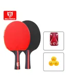 BOLIPRINCE Ping Pong Paddles Set Table Tennis Rackets with Balls,n01 horizontal shot