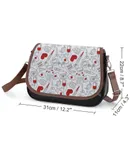 Blood Medical Equipment Pattern Vintage Crossbody Bag for Women Medium Leather Hobo Bags Shoulder Bag Classic City Leather Satchels