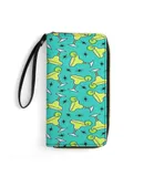 Margarita Time！ Wallet for Womens PU Leather Zip Around Wallers Clutch Wristlet Travel Long Purse