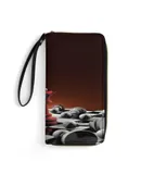 Chess Red Queen Wallet for Womens PU Leather Zip Around Wallers Clutch Wristlet Travel Long Purse