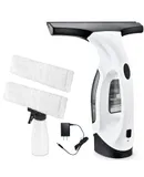 Cordless Window Vacuum Cleaner, Window Cleaner Squeegee Tool Set, Electric Windown Spray Cleaning Tool with 10 inch Squeegee Blade for Showers,Mirrors,Glass,Countertops,and Tiles, 2200mAh
