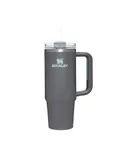 Stanley Quencher H2.0 887ML FlowState Stainless Steel Vacuum Insulated Tumbler with Lid and Straw for Water, Iced Tea or Coffee-Grey