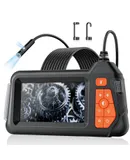 Borescope Endoscope Camera with Light: Single Lens Industrial Endoscope Borescope Inspection Camera - 1080P HD Flexible 6.56FT Waterproof Bore Scope for Plumbing Automotive Sewer