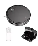 Intelligent Sweeping Robot, Household Automatic Cleaning Machine with UV Light, Non-Tangle, Strong Suction, Ultra-thin, Low Noise, Automatic Charging (Black)