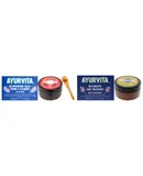 Restorative Hair Treatment With Fenugreek and Maka Rejuvenating Scalp Scrub and Cleanser Kit by AyurVita for Unisex - 2 Pc Kit 5.2oz Treatment, 6.7oz Cleanser