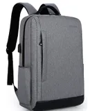 Travel Commuter Laptop Backpack, Business Anti-theft Slim Durable Laptop Backpack for 15.6 inch Laptop, Gray