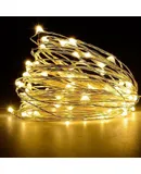 16FT 50LEDs String Lights USB Fairy Lamp Christmas Halloween Decorative Hanging Lights Garden Patio Landscape Light Backyard Lighting for Wedding Party Outdoor
