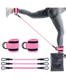 Ankle Resistance Bands with Cuffs, Ankle Bands for Working Out, Ankle Resistance Band, Glutes Workout Equipment, Butt Exercise Fitness Equipment for Women and Booty - Perfect for Home Gym Workout