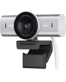 Logitech - MX Brio Ultra HD 4K Video Conference, Gaming and Streaming Webcam - Pale Gray