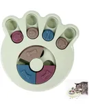 Anti-suffocation interactive educational toys for pets with slow dispensing feeding, 2025 new dog educational toys, dog/cat food educational feeders, dog stimulation toys for small and medium-sized dogs (green, paw prints)