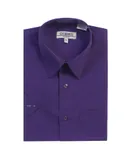 Gioberti Men's Short Sleeve Solid Dress Shirt