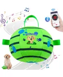 Interactive Dog Toys Chew-Resistant Interactive Dog Ball Nylon Dog Balls with Rope Bluetooth Enabled for Music Connection Moving Dog Ball Small Sizes (Small Breeds)