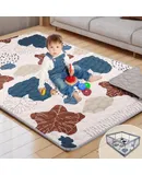 6-in-1 Baby Walker, Baby Walker with Wheels, Adjustable Height, Music, Lights, Rocker Mode, Baby Activity Walker, Baby Walker and Bouncer Combo, Baby Walker for Boys Girls 6-18 Months (Blue)