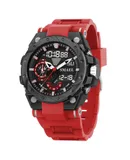 SMAEL Dazzling Gradient Men's Watch Electronic Sports Watch Luminous Waterproof Watch-8060- Red