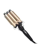 Newest 3 Barrel Curling Iron 25mm, 1-Inch Crimper Hair Iron Temperature Adjustable.gold