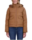Sebby Juniors' Contrast Zipper Puffer Jacket