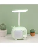 USB small desk lamp LED eye protection portable foldable charging and plugging dual-purpose night light-Mengtu Muyaqing