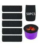 50-Pack of Pool Skimmer Socks - Excellent Savers for Pool Baskets and Skimmers - Ideal for Inground or Above Ground Pools - Filters Debris and Other Small Particles-50 pieces (black)